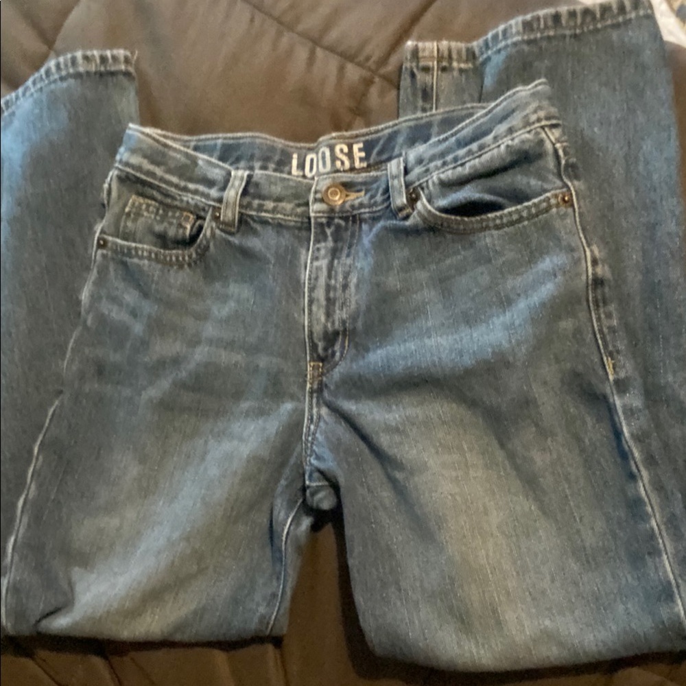 Source Unknown Kids Loose Fit Blue Jeans